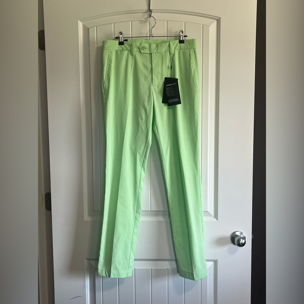 J. Lindeberg Men’s Golf ⛳️ Pants 30X32 High Vent Style Green Spring NWT $169